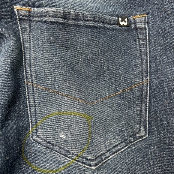 WXYZ Jeans Mens 32 x 30 Straight Leg Distressed Holes Denim Streetwear Casual - Picture 3 of 5